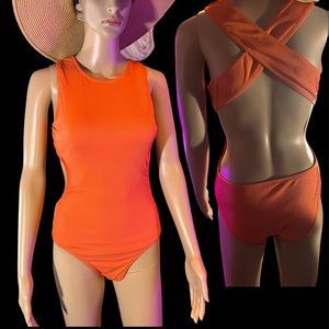 Orange swimsuit